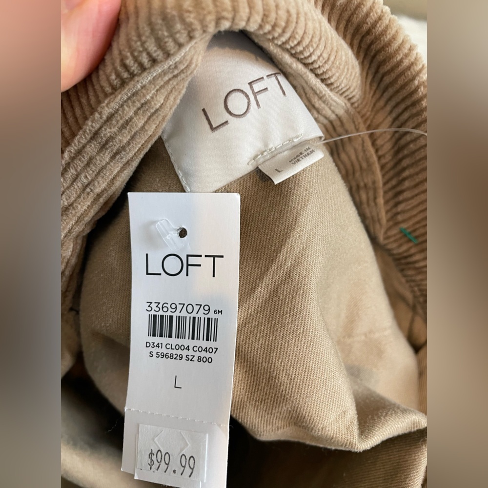 New Loft Cotton Field Barn Chore Coat Women's Tan Large - Picture 11 of 13